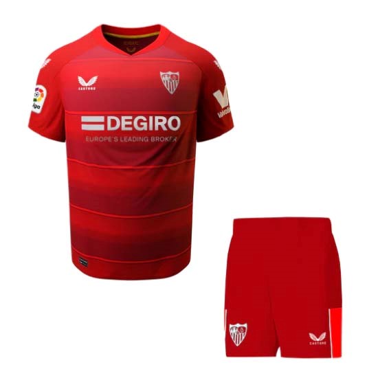 Camiseta Sevilla FC Replica Segunda Ropa Niño 2022/23